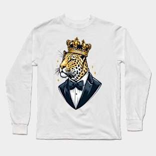 Leopard Crown Long Sleeve T-Shirt